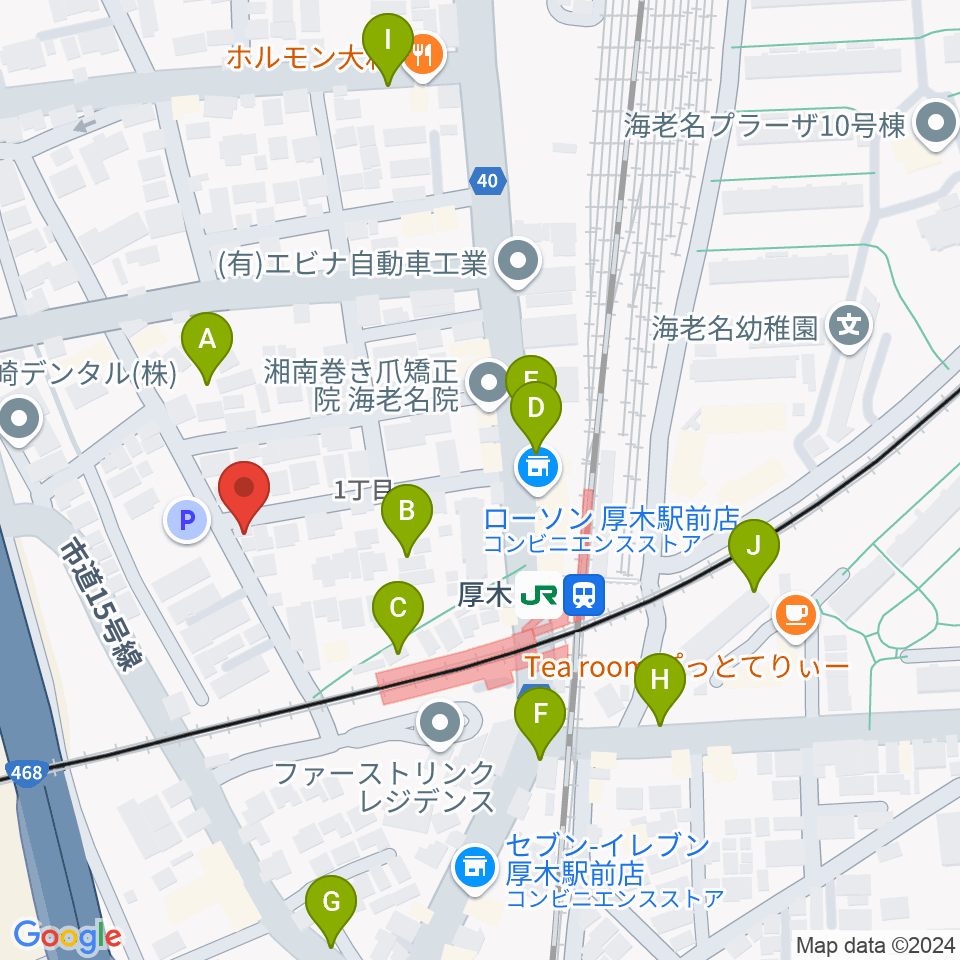 山脇ピアノ教室周辺の駐車場・コインパーキング一覧地図