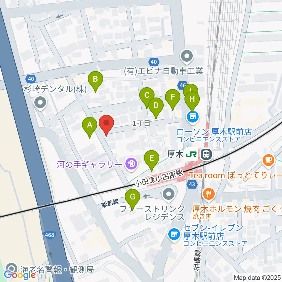 山脇ピアノ教室周辺の駐車場・コインパーキング一覧地図