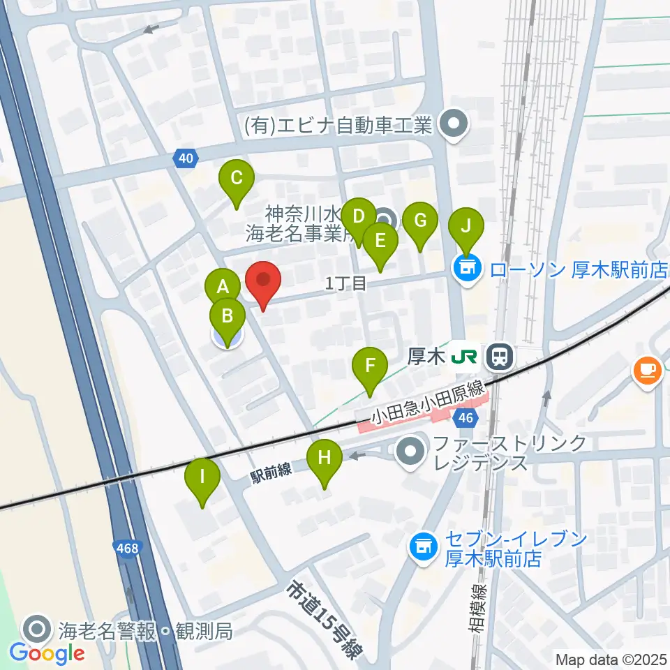 山脇ピアノ教室周辺の駐車場・コインパーキング一覧地図
