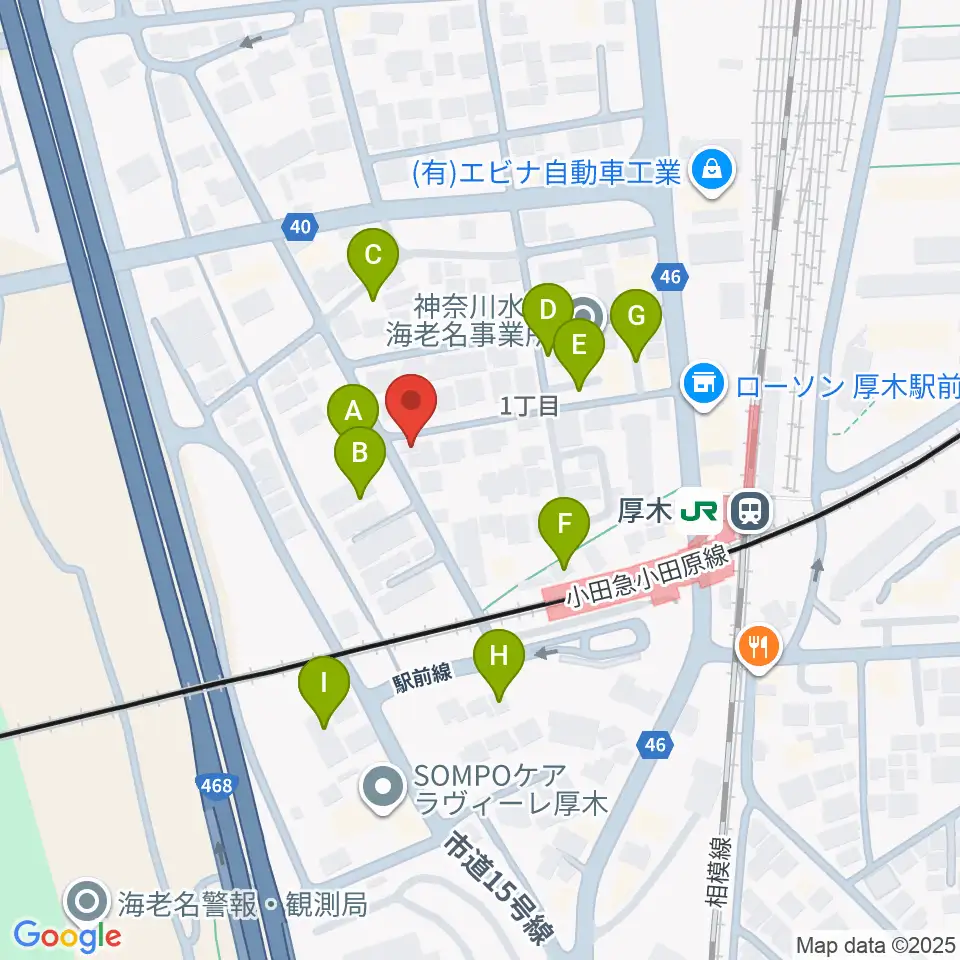 山脇ピアノ教室周辺の駐車場・コインパーキング一覧地図