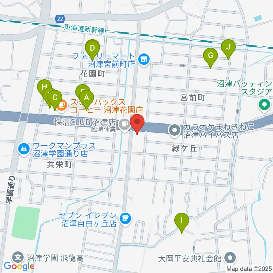 すみやグッディ沼津店周辺の駐車場・コインパーキング一覧地図