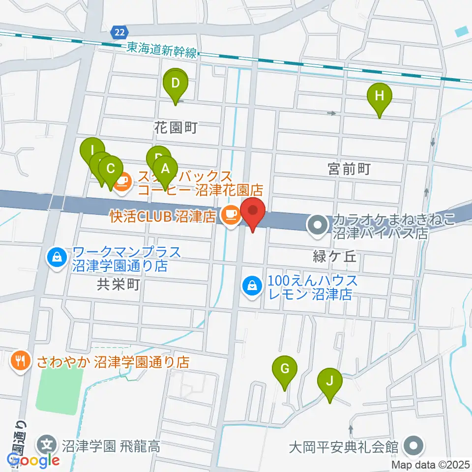 すみやグッディ沼津店周辺の駐車場・コインパーキング一覧地図
