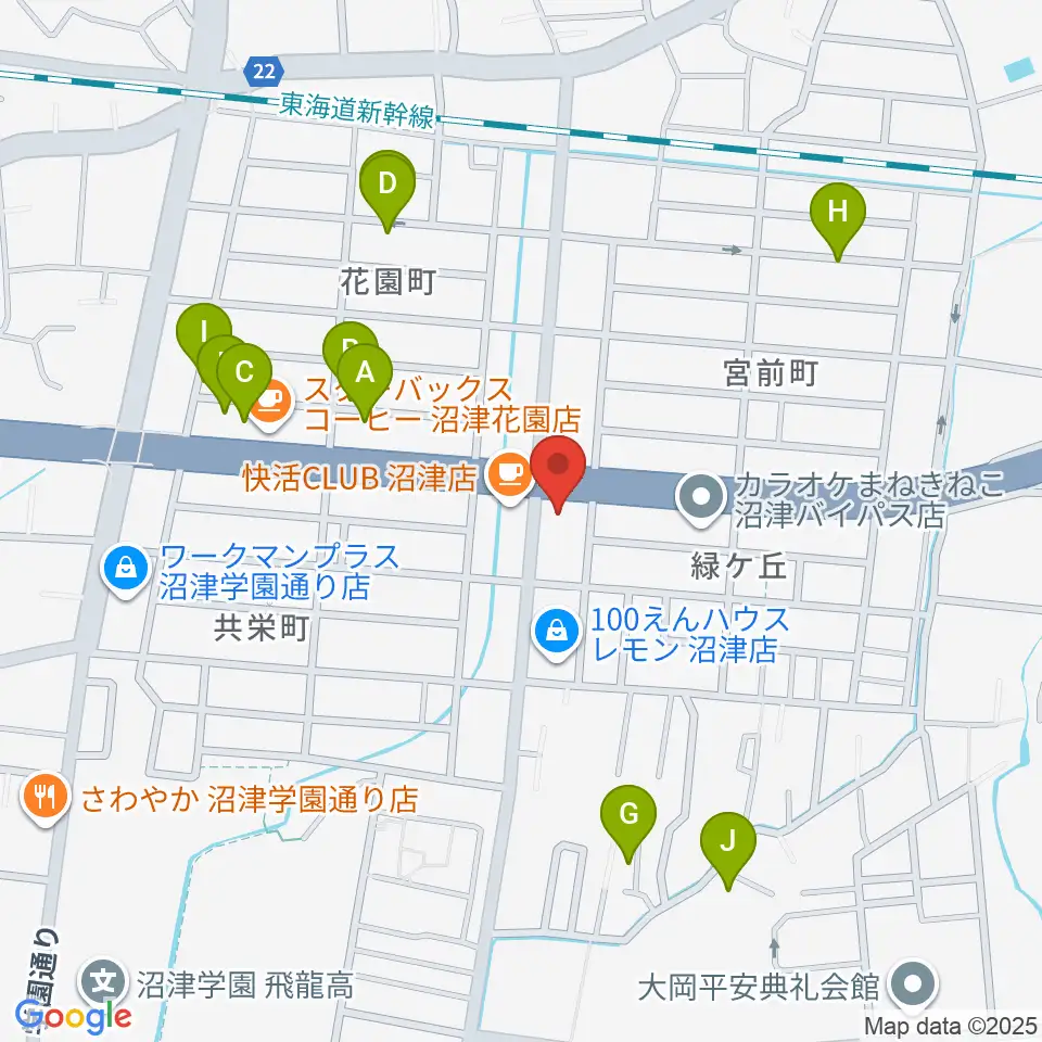 すみやグッディ沼津店周辺の駐車場・コインパーキング一覧地図