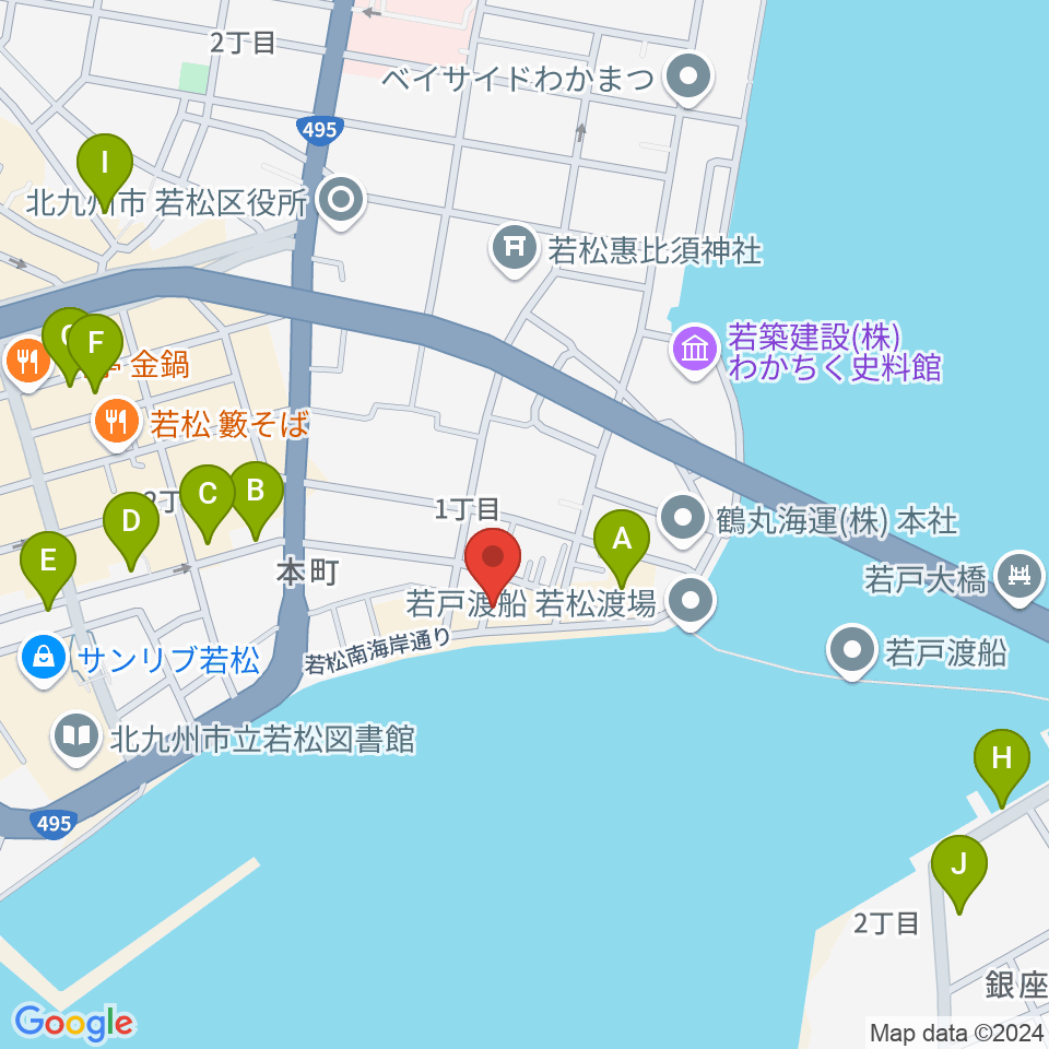 旧古河鉱業若松ビル周辺の駐車場・コインパーキング一覧地図