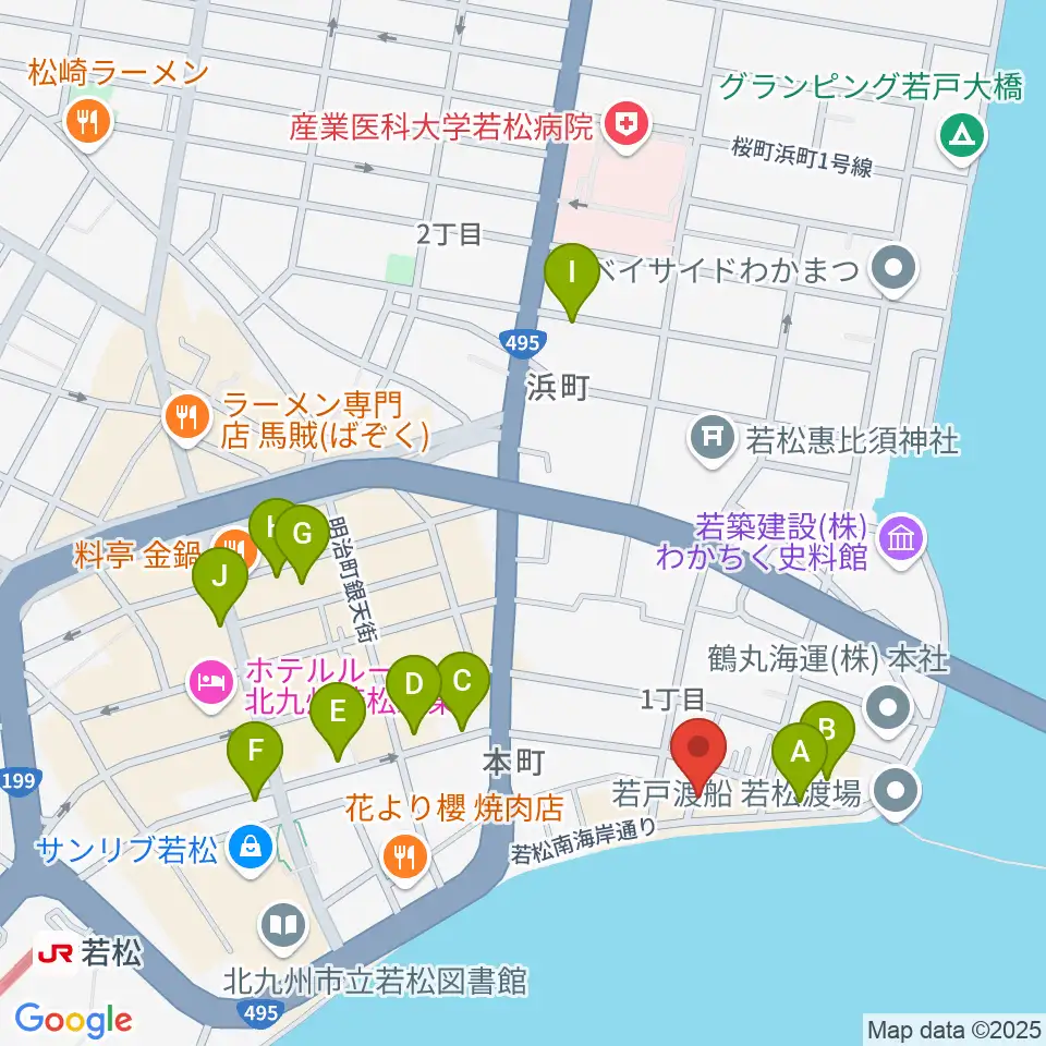 旧古河鉱業若松ビル周辺の駐車場・コインパーキング一覧地図
