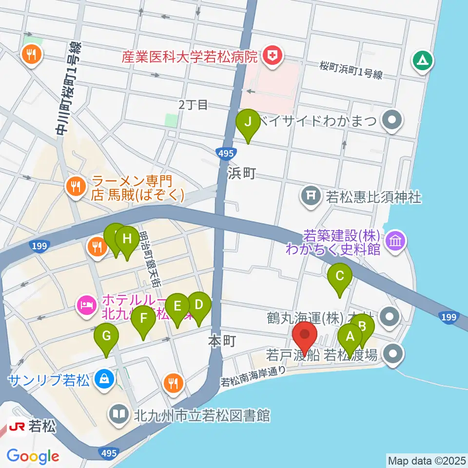 旧古河鉱業若松ビル周辺の駐車場・コインパーキング一覧地図