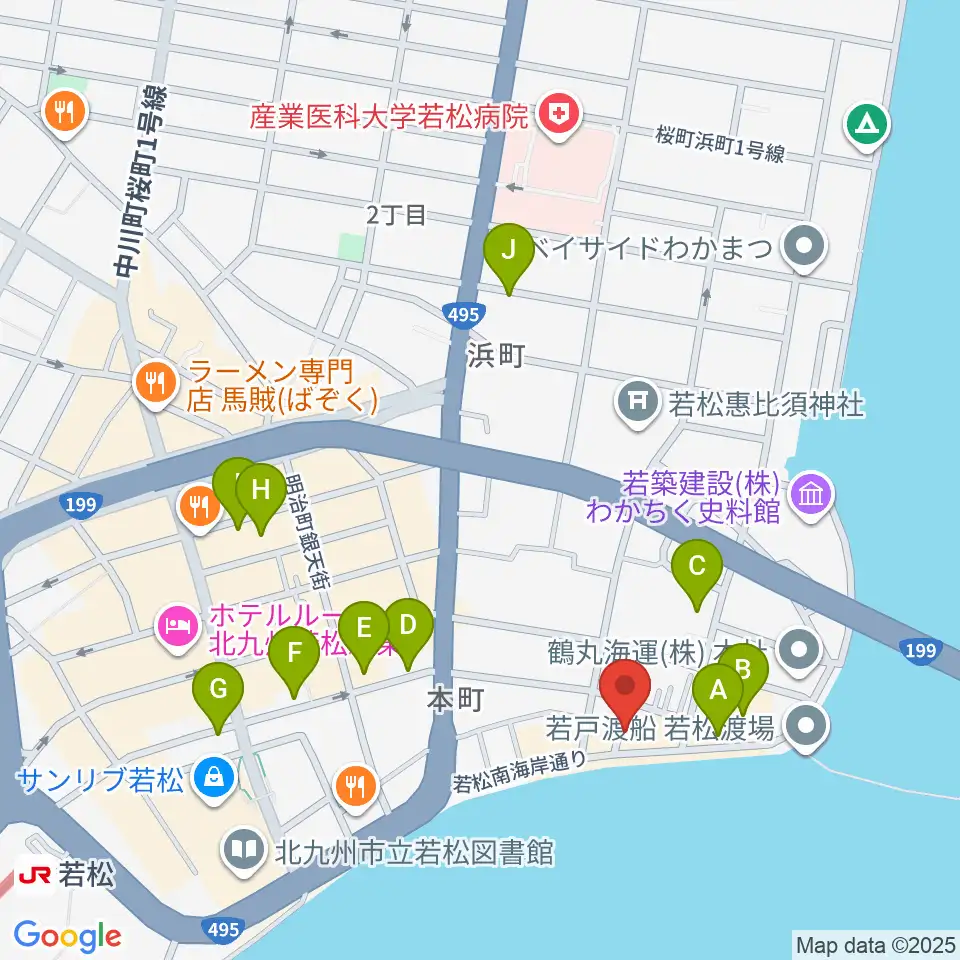 旧古河鉱業若松ビル周辺の駐車場・コインパーキング一覧地図