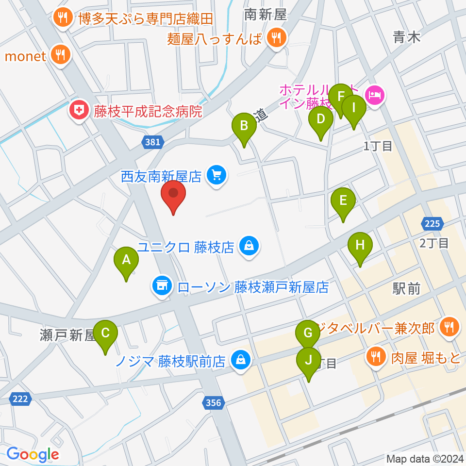 すみやグッディ藤枝店周辺の駐車場・コインパーキング一覧地図