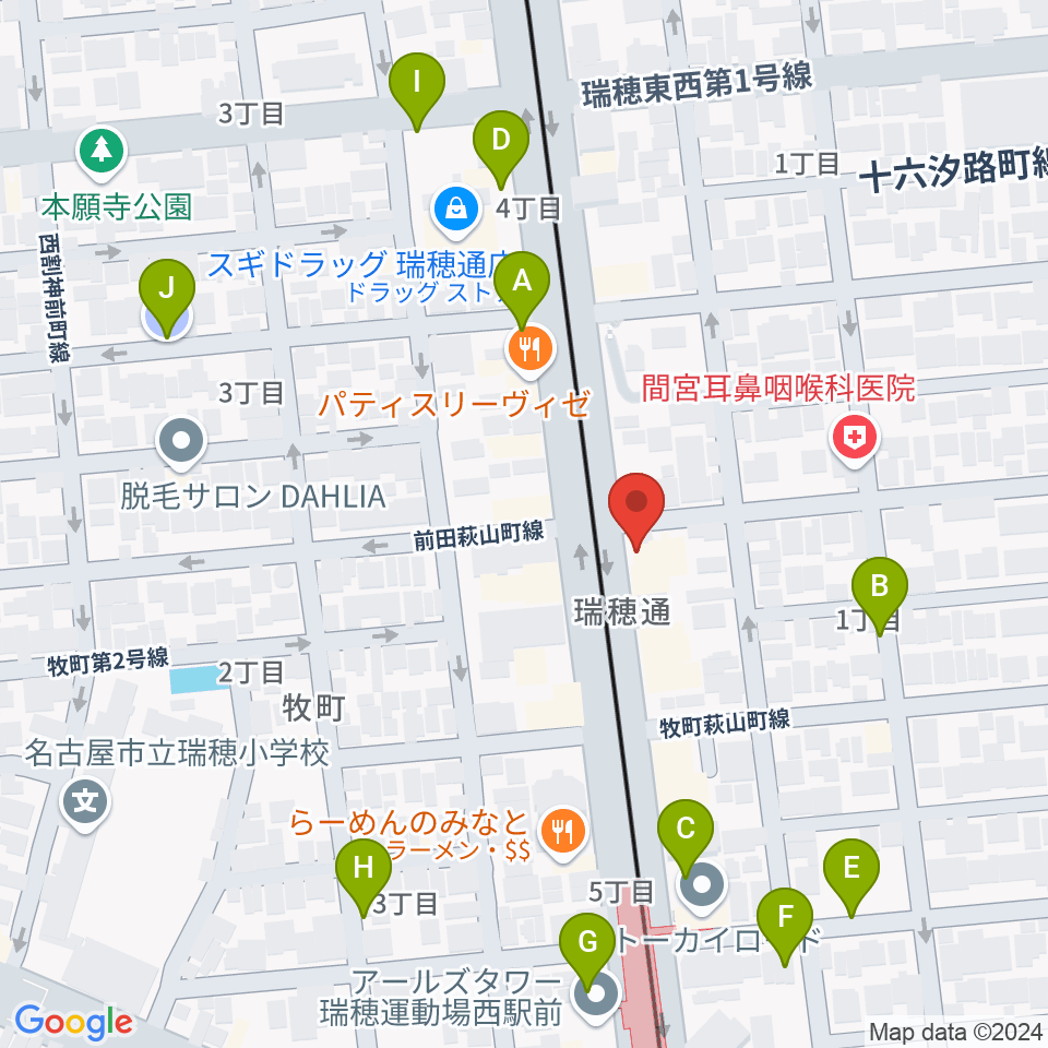 レコーディングスタジオ リカレンス周辺の駐車場・コインパーキング一覧地図