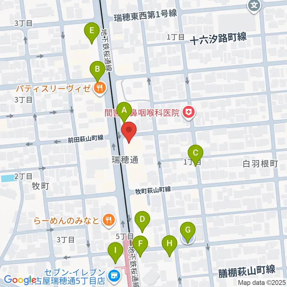 レコーディングスタジオ リカレンス周辺の駐車場・コインパーキング一覧地図