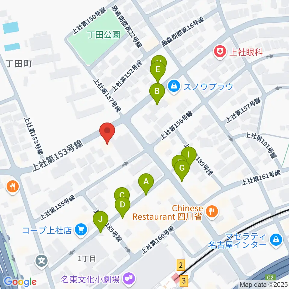 ライブ・ギャラリー 元周辺の駐車場・コインパーキング一覧地図