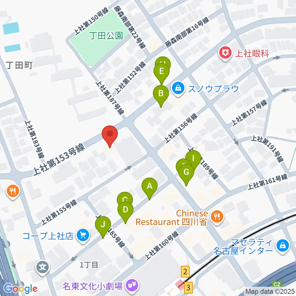 ライブ・ギャラリー 元周辺の駐車場・コインパーキング一覧地図