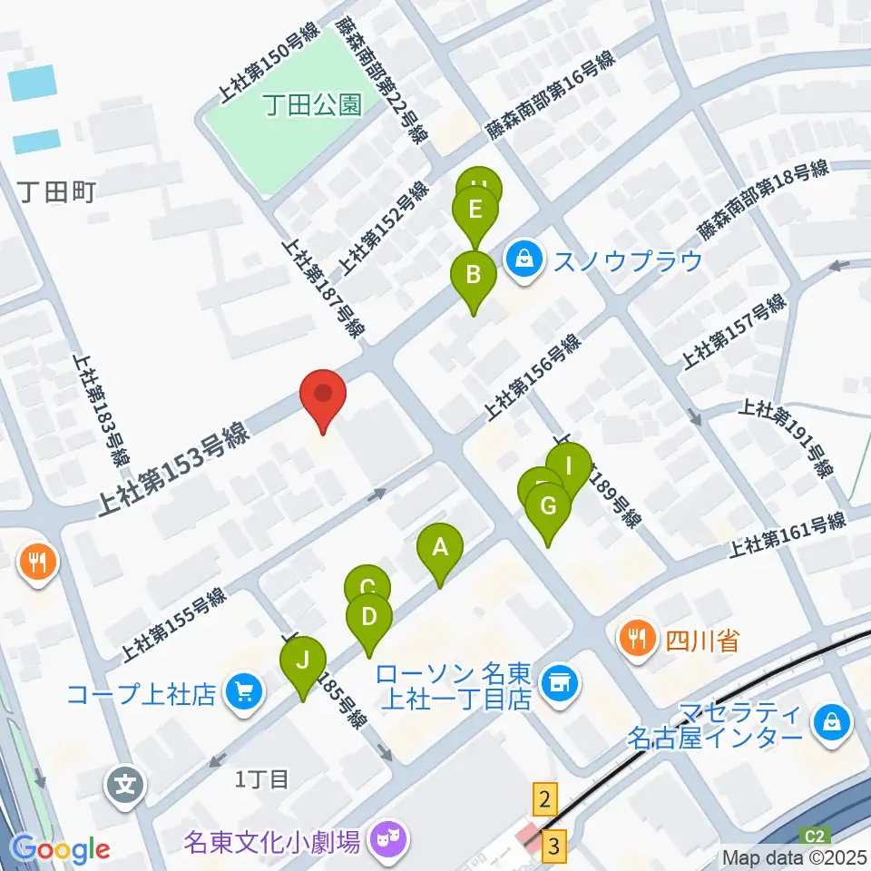 ライブ・ギャラリー 元周辺の駐車場・コインパーキング一覧地図