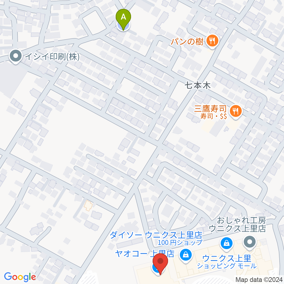 上里カルチャーセンター周辺の駐車場・コインパーキング一覧地図