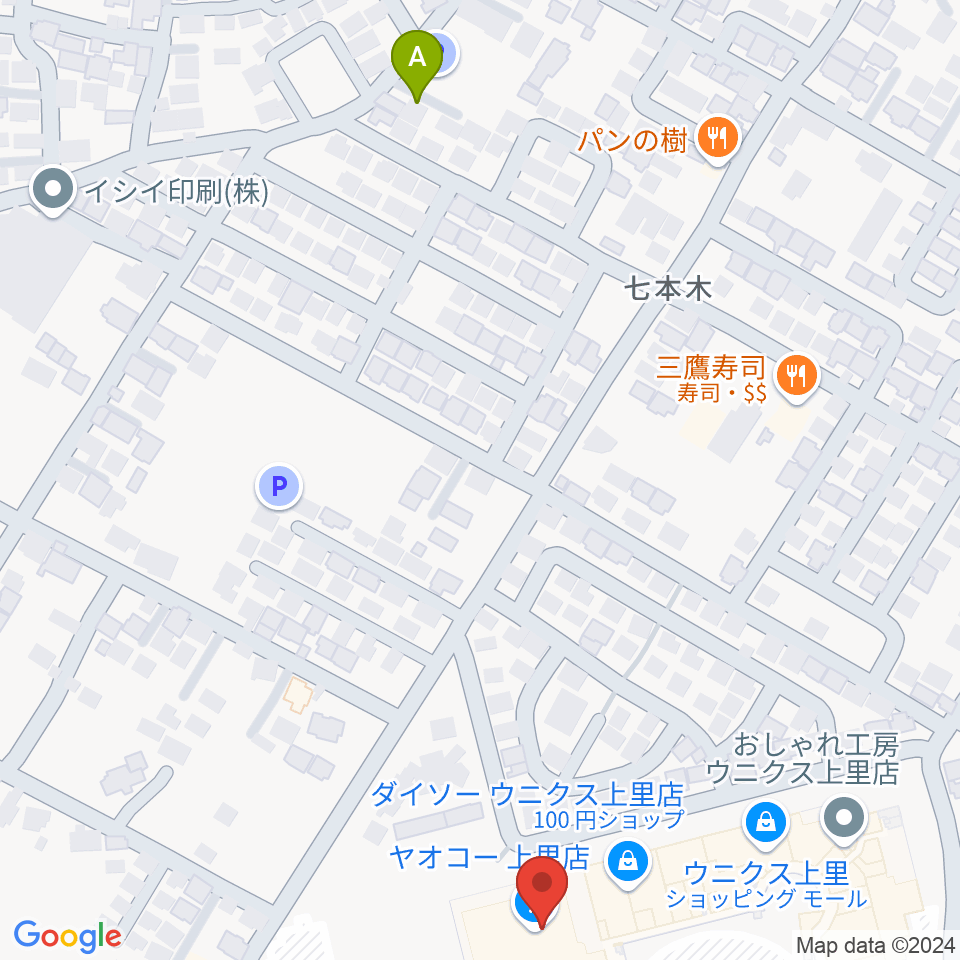 上里カルチャーセンター周辺の駐車場・コインパーキング一覧地図