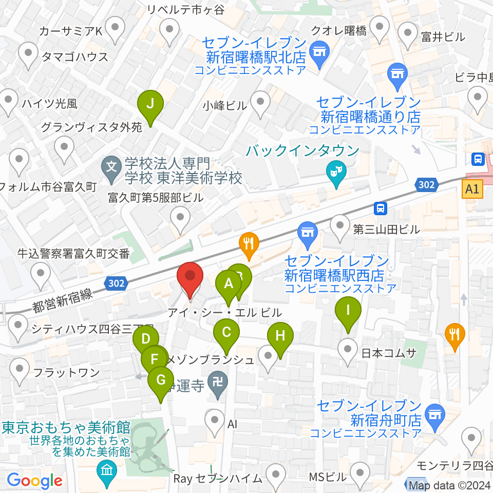 曙橋JAZZBAR FILL IN周辺の駐車場・コインパーキング一覧地図