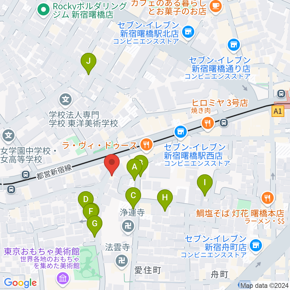 曙橋JAZZBAR FILL IN周辺の駐車場・コインパーキング一覧地図