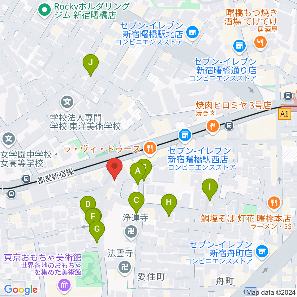 曙橋JAZZBAR FILL IN周辺の駐車場・コインパーキング一覧地図