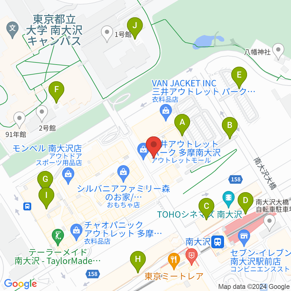 TAMAカルチャーカレッジ周辺の駐車場・コインパーキング一覧地図