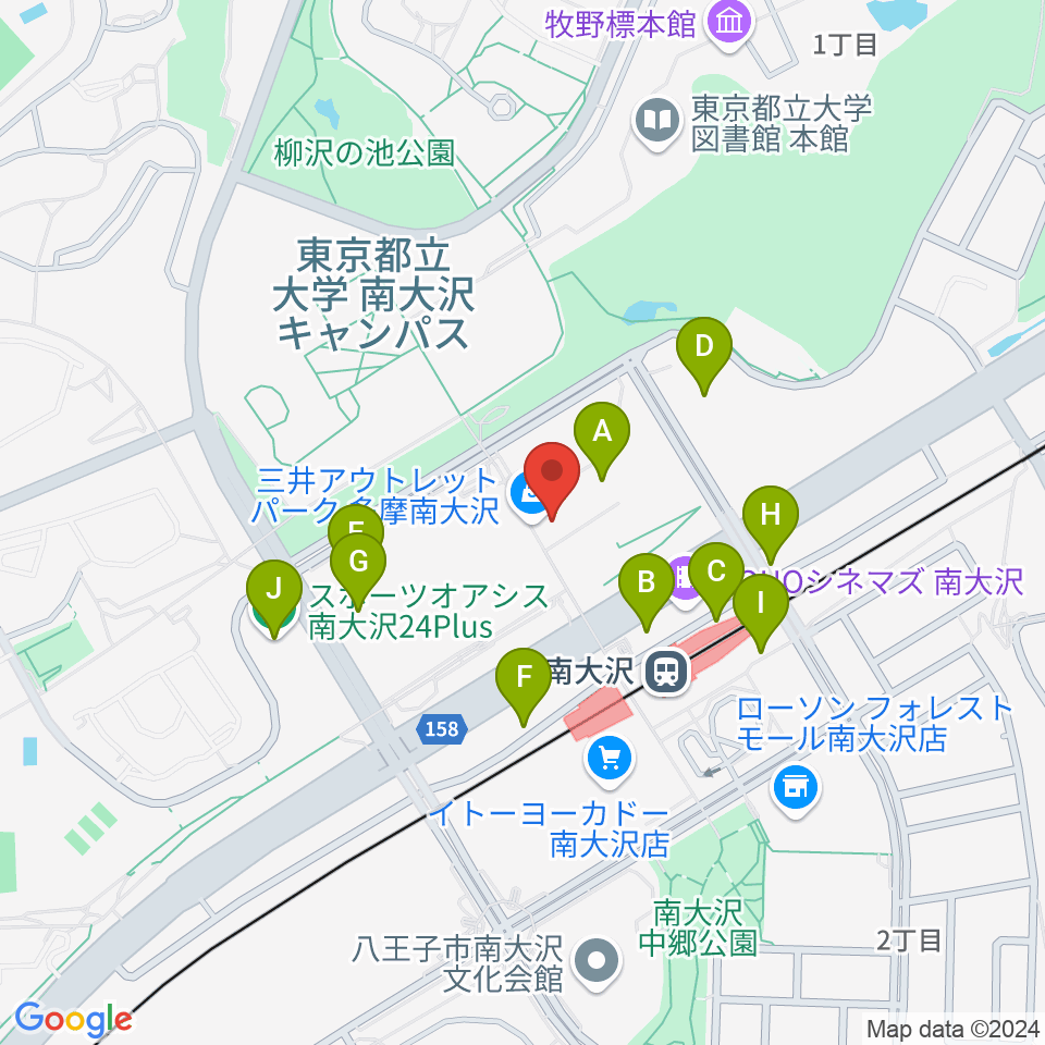 TAMAカルチャーカレッジ周辺の駐車場・コインパーキング一覧地図