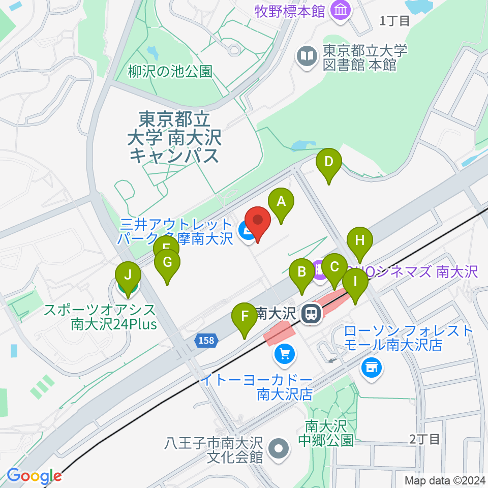 TAMAカルチャーカレッジ周辺の駐車場・コインパーキング一覧地図