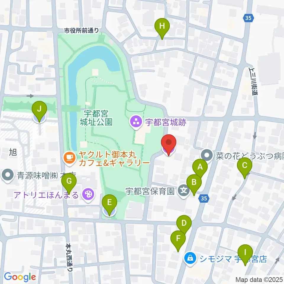 宇都宮ビッグアップル周辺の駐車場・コインパーキング一覧地図