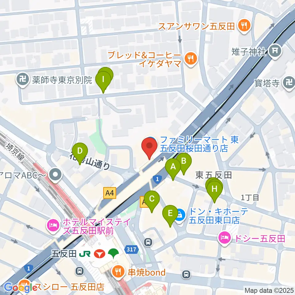 東京デザインセンター・ガレリアホール周辺の駐車場・コインパーキング一覧地図