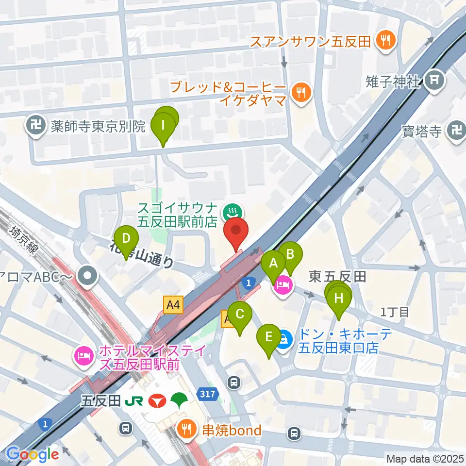 東京デザインセンター・ガレリアホール周辺の駐車場・コインパーキング一覧地図