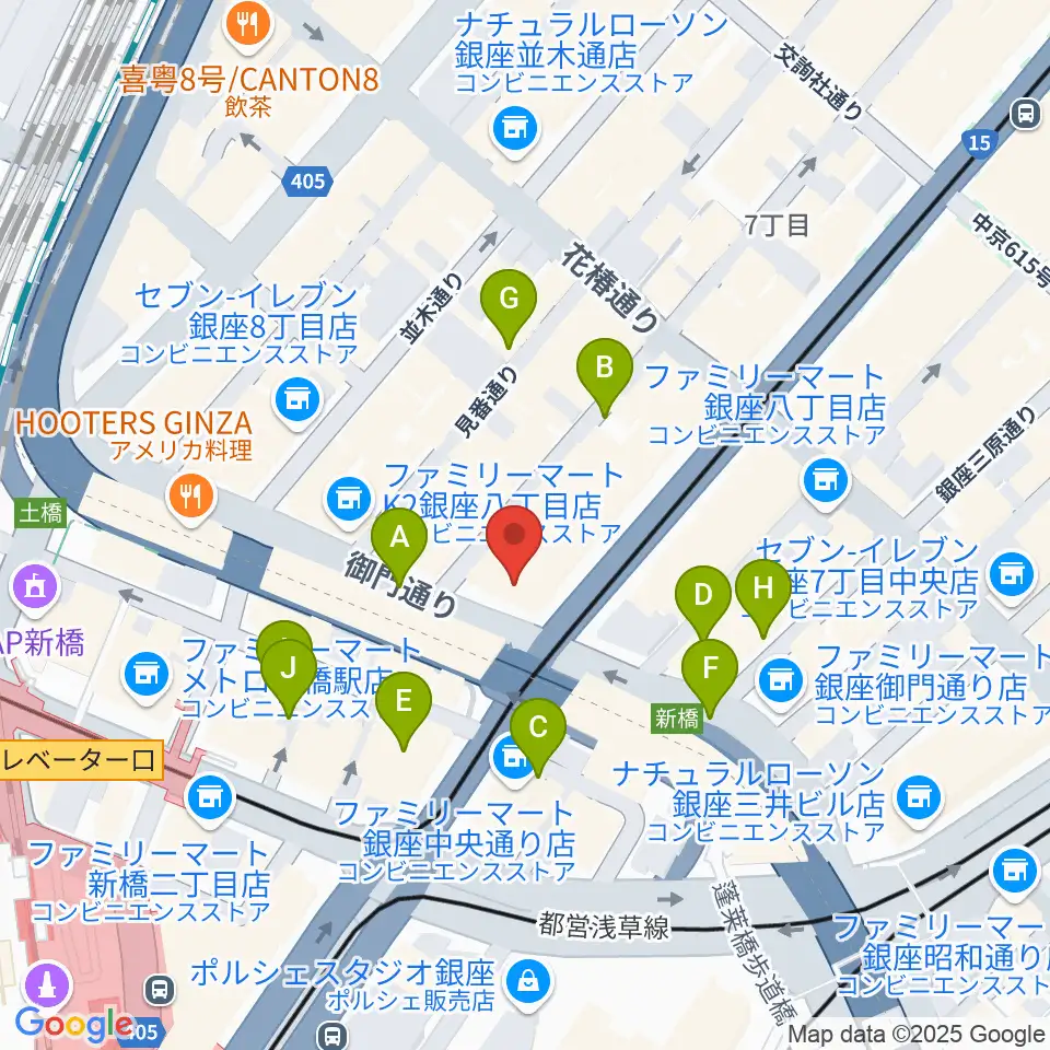 博品館劇場周辺の駐車場・コインパーキング一覧地図