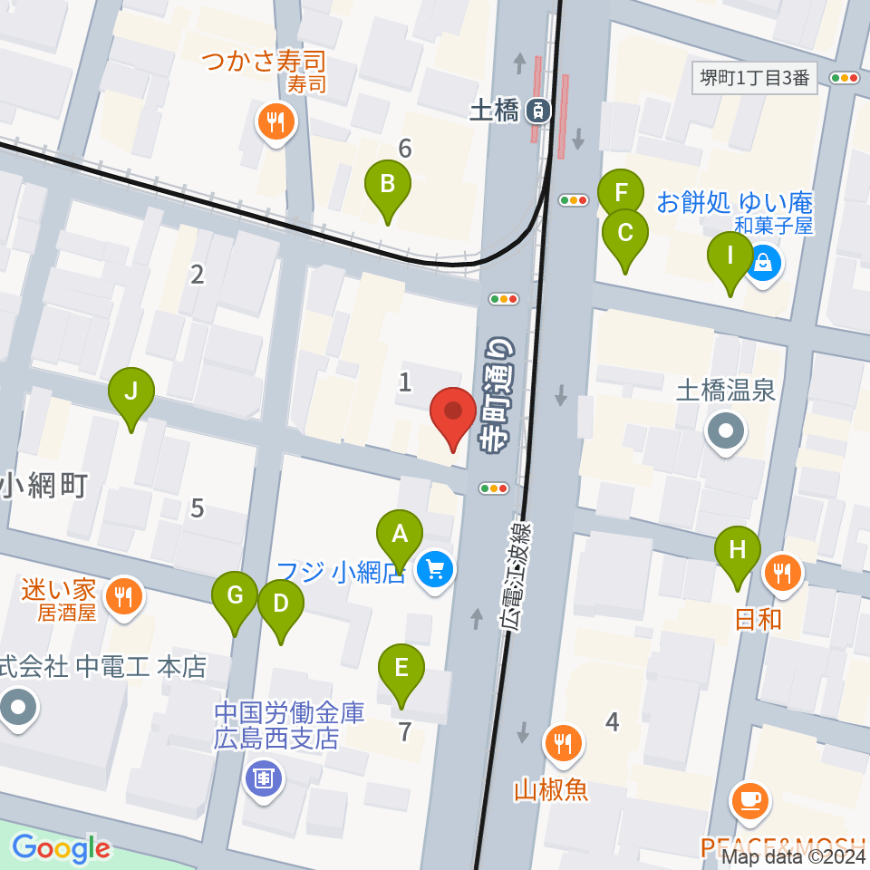 スタジオG周辺の駐車場・コインパーキング一覧地図