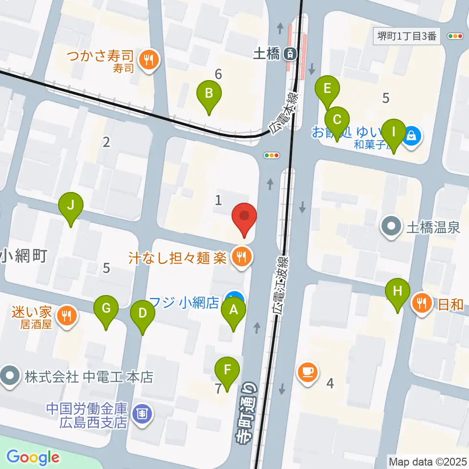 スタジオG周辺の駐車場・コインパーキング一覧地図