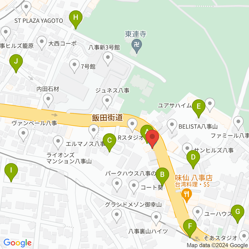 サウンドノート名古屋周辺の駐車場・コインパーキング一覧地図