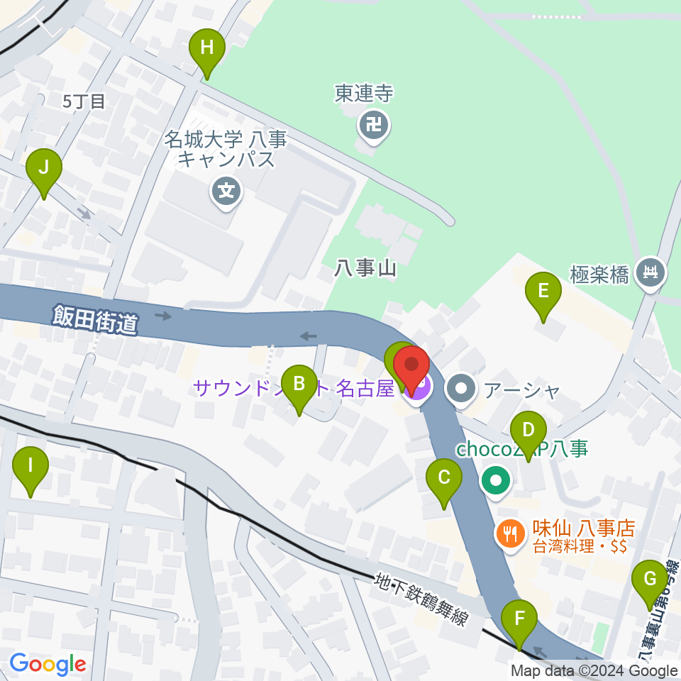 オサスタ周辺の駐車場・コインパーキング一覧地図