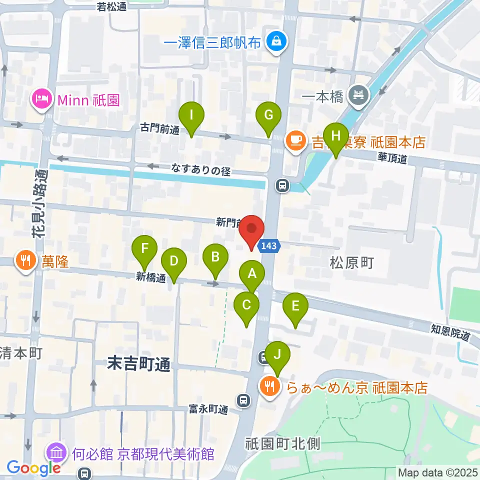 祇園SILVER WINGS周辺の駐車場・コインパーキング一覧地図