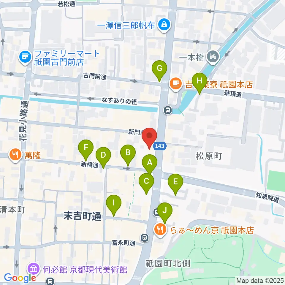 祇園SILVER WINGS周辺の駐車場・コインパーキング一覧地図