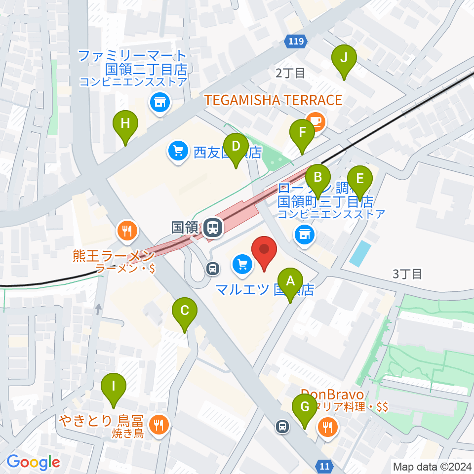 調布カルチャーセンター周辺の駐車場・コインパーキング一覧地図