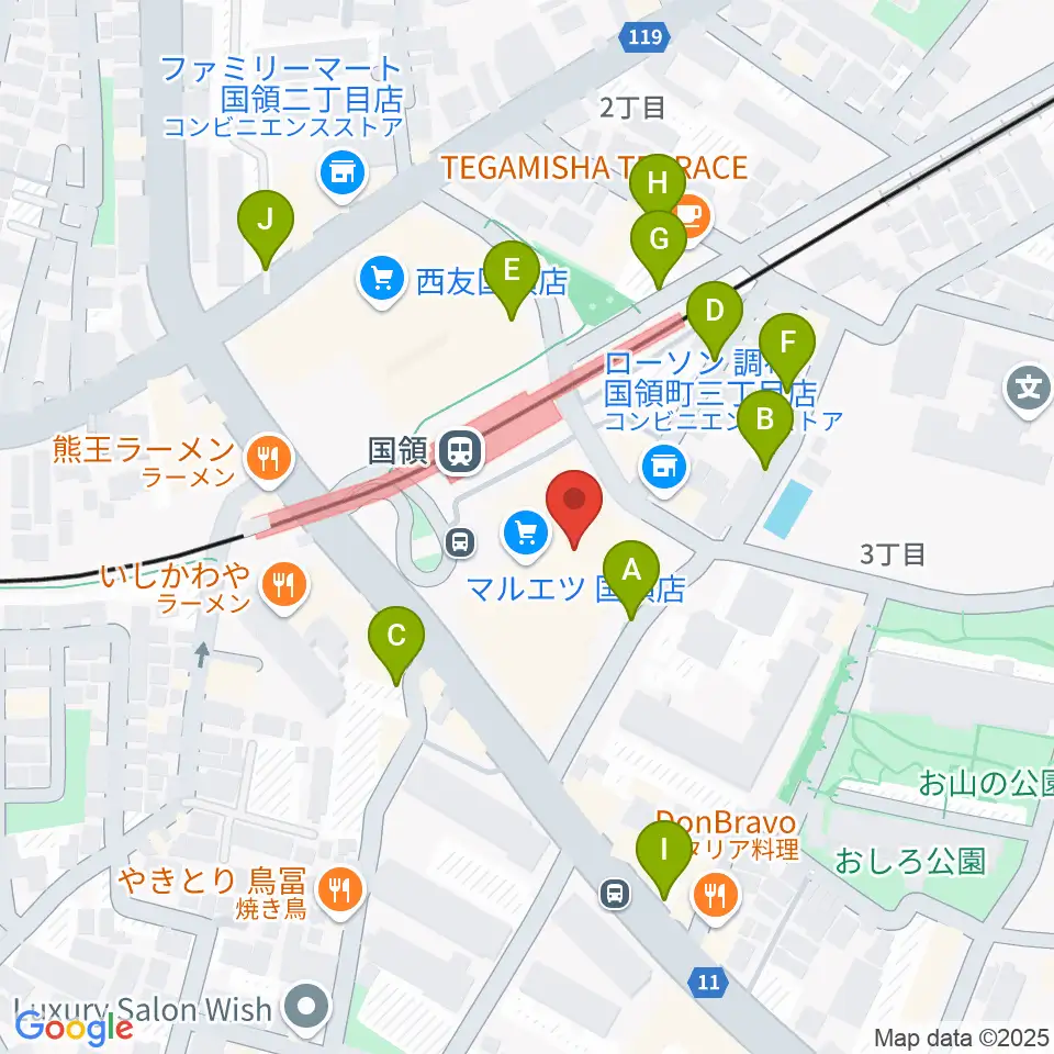 調布カルチャーセンター周辺の駐車場・コインパーキング一覧地図