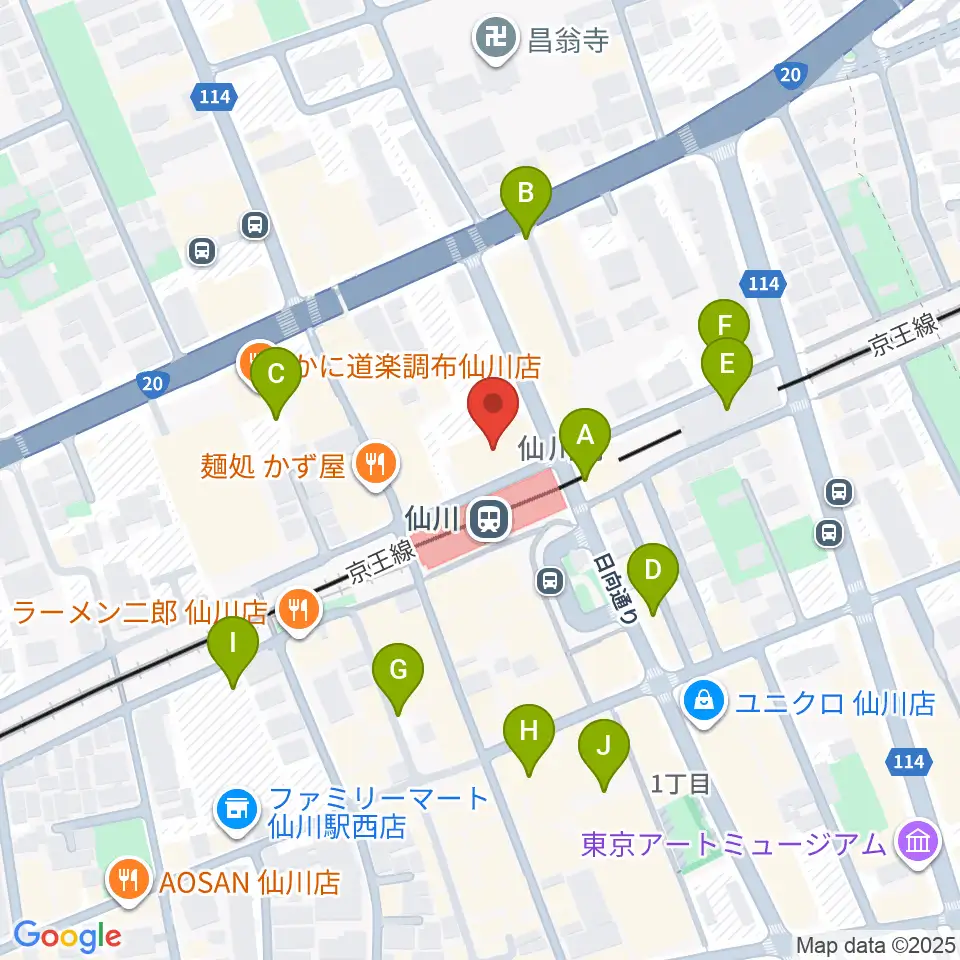仙川カルチャーセンター周辺の駐車場・コインパーキング一覧地図