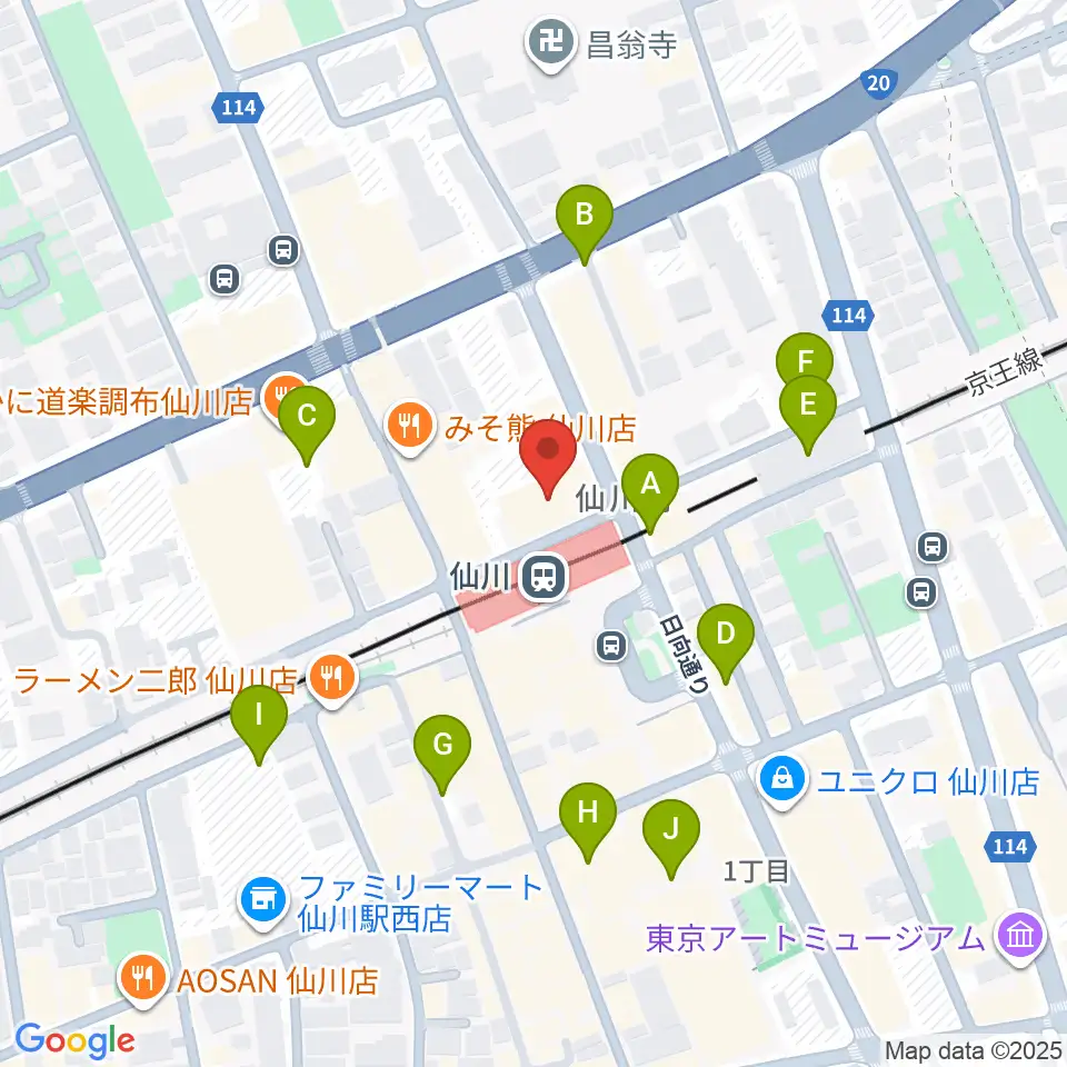 仙川カルチャーセンター周辺の駐車場・コインパーキング一覧地図