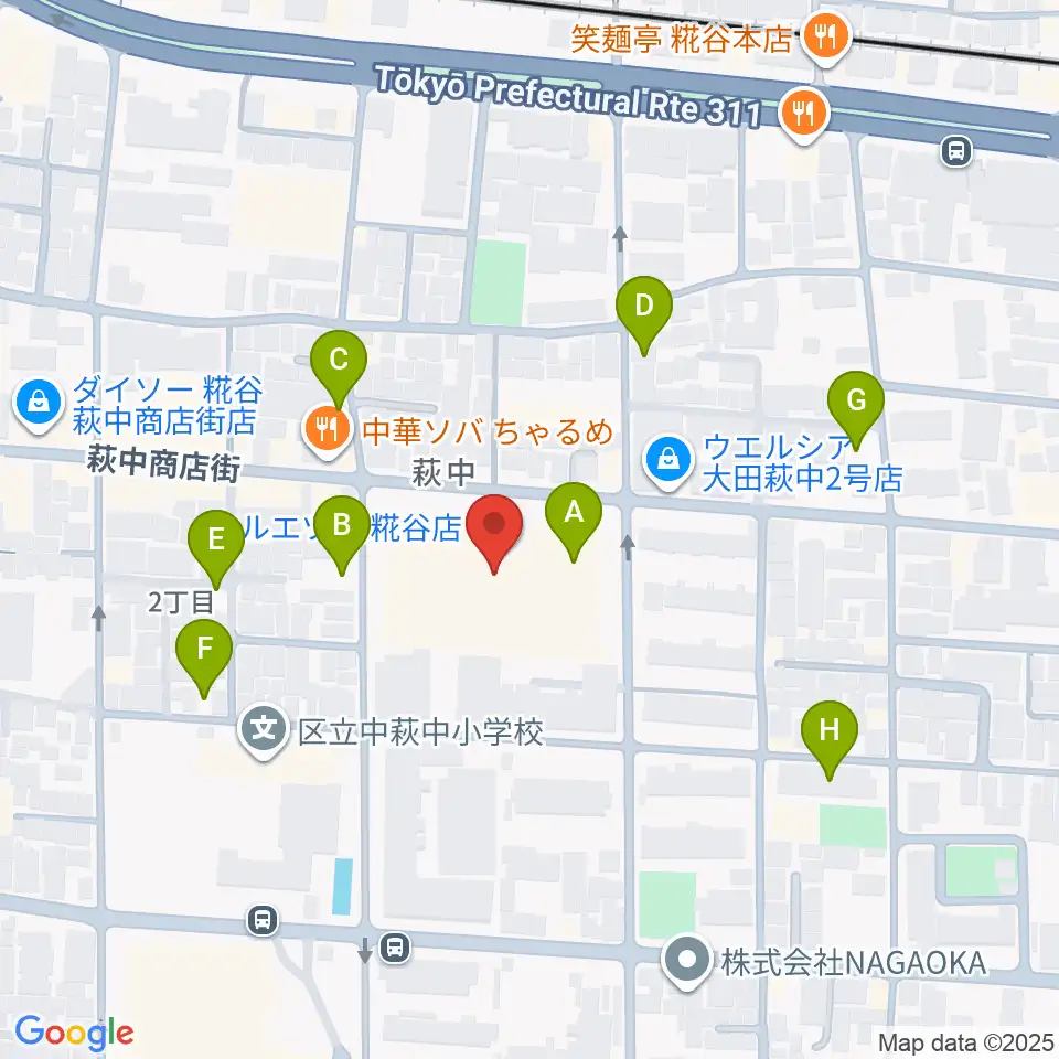 羽田カルチャーセンター周辺の駐車場・コインパーキング一覧地図