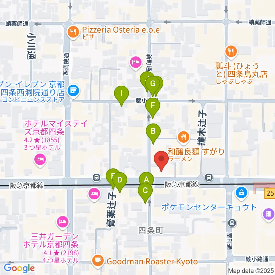 京都MOJO周辺の駐車場・コインパーキング一覧地図
