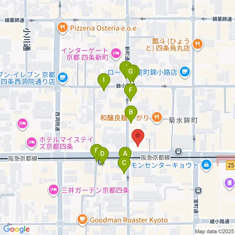 京都MOJO周辺の駐車場・コインパーキング一覧地図