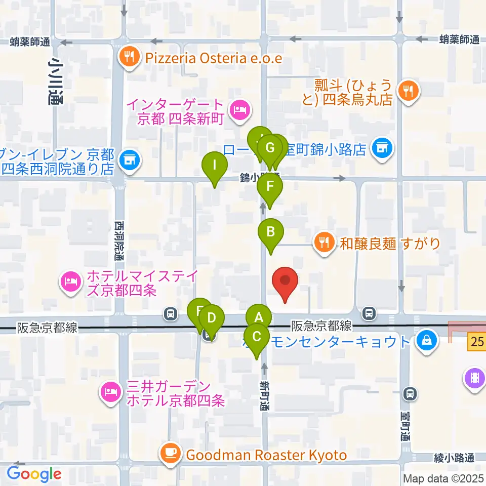 京都MOJO周辺の駐車場・コインパーキング一覧地図