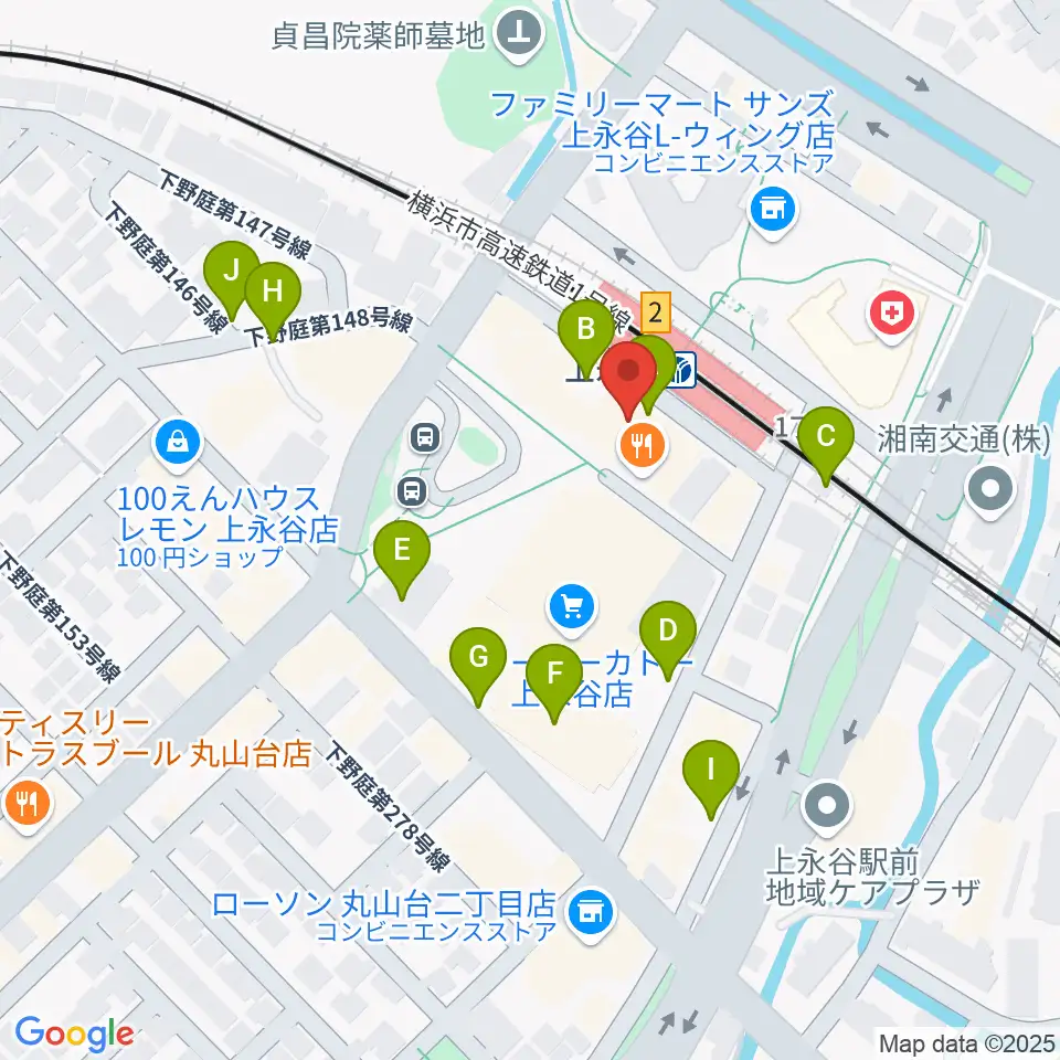 ヨークカルチャーセンター上永谷周辺の駐車場・コインパーキング一覧地図