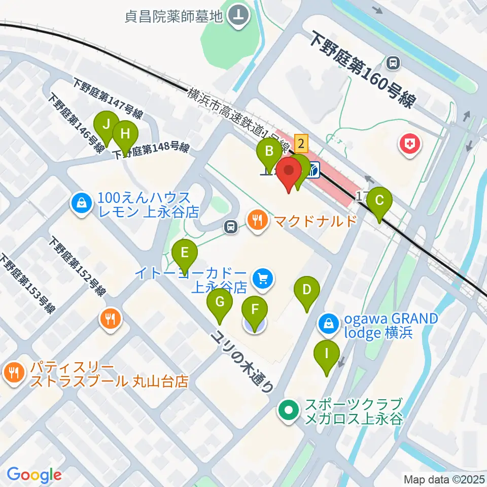 ヨークカルチャーセンター上永谷周辺の駐車場・コインパーキング一覧地図