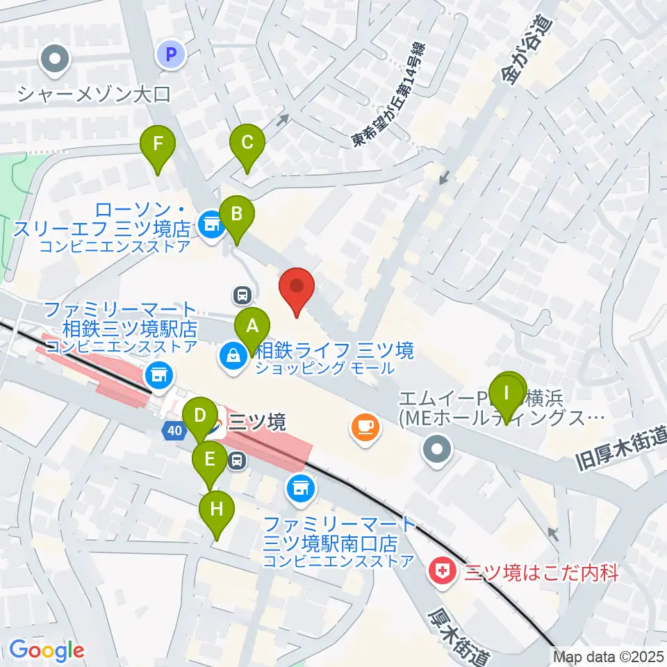 三ツ境カルチャーセンター周辺の駐車場・コインパーキング一覧地図