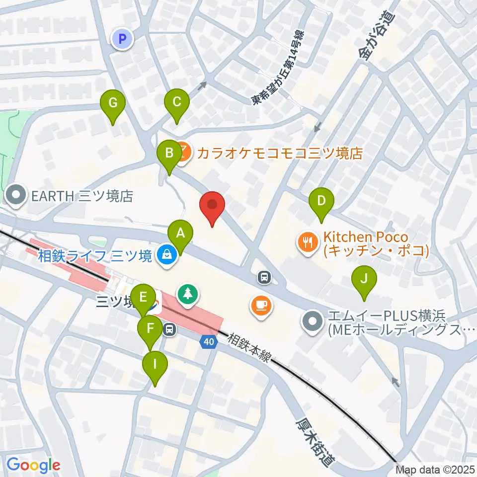 三ツ境カルチャーセンター周辺の駐車場・コインパーキング一覧地図