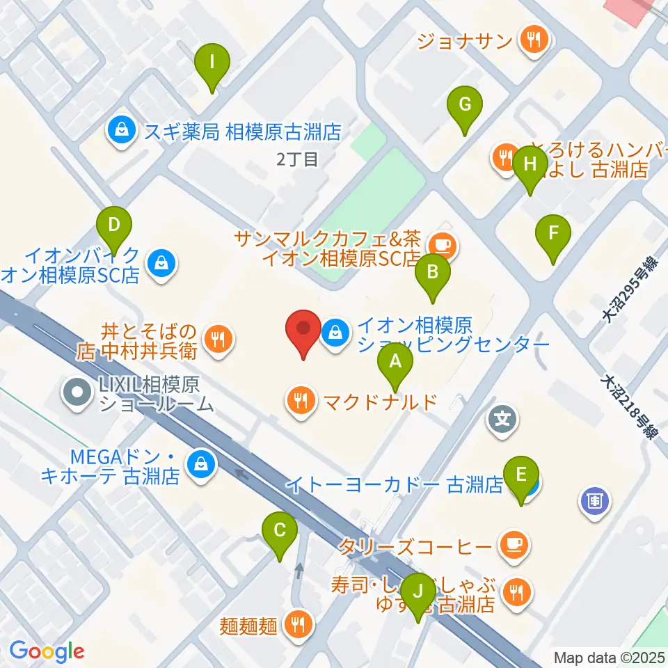 相模原カルチャーセンター古淵店周辺の駐車場・コインパーキング一覧地図