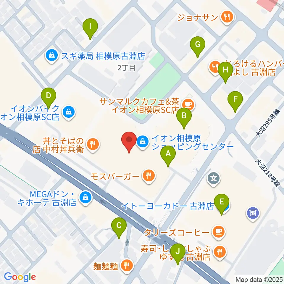 相模原カルチャーセンター古淵店周辺の駐車場・コインパーキング一覧地図