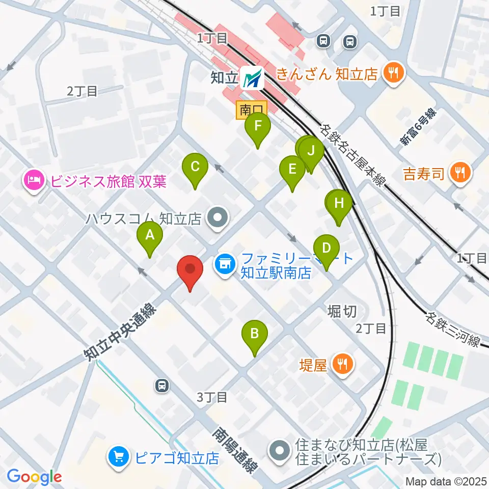 知立カルチャーセンター周辺の駐車場・コインパーキング一覧地図